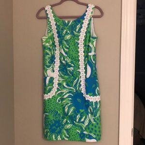 Lilly Pulitzer Sunnyside Lion Print Shift Dress